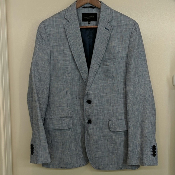 Banana Republic Other - Banana Republic Blue and White Blazer